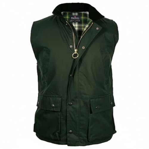 SBZ Mens Wax Gilet Bodywarmer Waistcoat Multi Pocket Jacket Vest Top Outdoor Camping Hiking Travelling Coat Sizes S-5XL