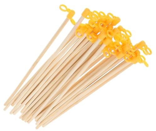 Veemoon Lot de 30 Poignées de Lanterne en Bois 27 CM Accessoires Légers pour Lanternes en Papier Bâtons Portatifs pour Activités Extérieures et Décoration DIY