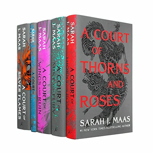 A Court of Thorns and Roses Series 5 Books Collection Set by Sarah J. Maas (A Court of Thorns and Roses, A Court of Mist and Fury, A Court of Wings and Ruin, A Court of Frost and Starlight & MORE!)