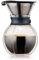 BODUM Pour Over Double Wall Coffee Maker, 16.2 x 14.9 x 22.2 cm,Transparent, Black