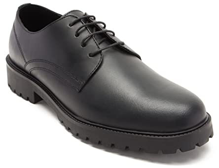 Thomas Crick Men's Bower Leather Derby Formal Shoes Black
