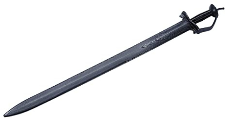 Martial Arts Black Polypropylene PlasticSparring Indian Khanda Training sword - 40.1 - NEW