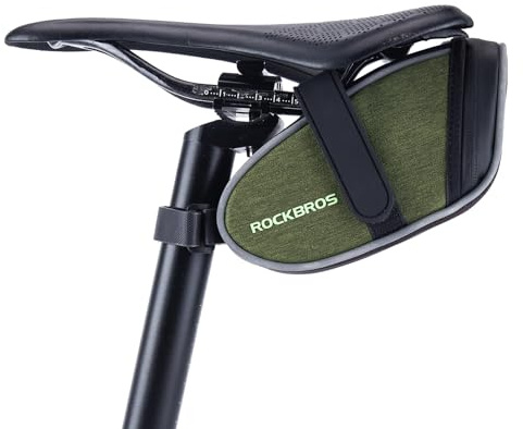 ROCKBROS Bike Saddle Bag Seat Bag, Lightweight Saddle Bag Cycling, Bike Storage Bag Under Seat for Mountain Road Bike
