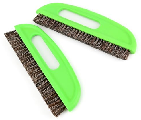 EHDIS Tapezierbürste 2 Stück, Pferdehaar Tapetenglättungsbürste, Aufhängbare Tapete Bauwerkzeuge, für die Anbringung von feinen Papieren, Grün
