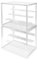 S.I.C Clear Acrylic Display Cabinet; Multi Step for Lego Collection, Figurines, Models; Box Display Gadgets, Action Figure Organizer Collectibles; (White, Set of 2 (23 x 34 x 31.6 cm)