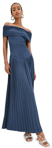 Lioness Women's Field of Dreams Maxi Dress, Navy, S