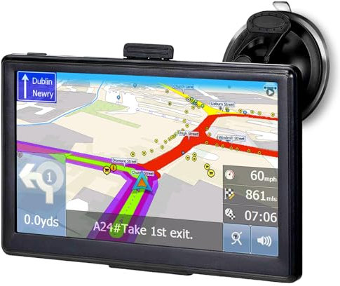 OHREX N76 Car Sat Nav 786, 7 inch with UK Maps 2025(Free Lifetime Updates), Satnav for Car Truck Lorry HGV LGV Motorhome, Speed Cam Alert, Post code, Lane Guidance