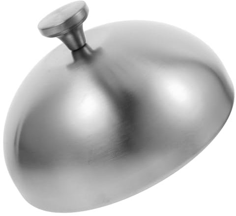 ULTECHNOVO Tapas De Acero Inoxidable para Filetes Tapa En Forma De Cúpula Antiaceite para Platos Cubierta Portátil para Alimentos para Filetes De Restaurante para Platos De Comida