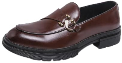Mocasines Hombre Slip-On Detalle Estribo Zapatos Casuales Suela Goma