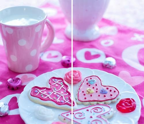 DAMU | Herdabdeckplatte 2teilig 2x30x52 Herdabdeckung Ceranfeld Glasschneideplatte Ceranfeldabdeckung Herdplattenabdeckung Kochfeld Abdeckung Schneidebrett Glasplatte Pink Kaffee
