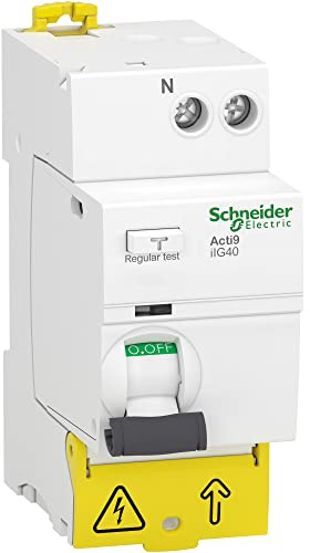 Schneider Electric - Acti9 iIG40 - interrupteur différentiel tête de groupe - 1P+N 63A 30mA type AC - A9R67663