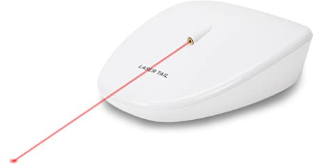 PetSafe Laser Tail Automatic Laser Light, Interactive Playtime For Cats, Moving Cat Toy, White