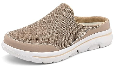 SMajong Clogs dam sommartofflor män lätta andningsbara trädgårdsskor halkfria slip-on-sandaletter för unisex storlek 36–48, C brun, 41 EU