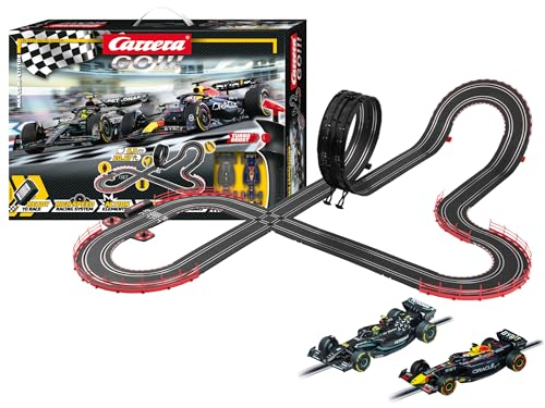 Carrera GO!!! Max Competition Rennbahn-Set I Rennbahn mit lizensierten Slotcars | bis zu 2 Spieler | Für Kinder ab 6 Jahren & Erwachsene