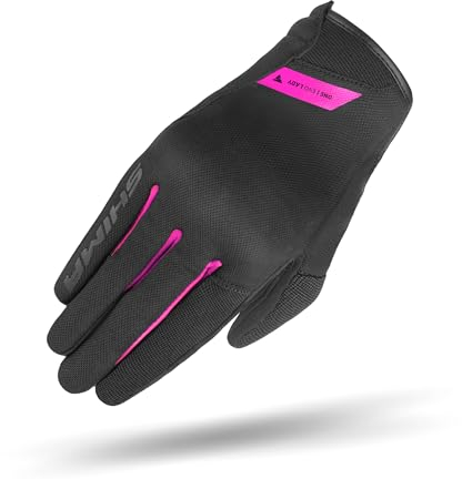 SHIMA One Evo Gants Moto Homologué Femme Textile Longues Ete Ventilé Protecteur Perforé Gant Protecion Norme pour Adulte Adolescents Ventilation Scooter Trotinette Motocyclette (Femmes, Rose, S)