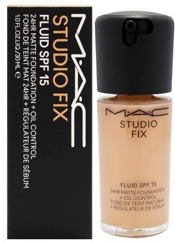 Studio Fix Fluid SPF 15 24Hr Matte Foundation Plus Oil Control - NC35 by MAC for Women - 1 oz Foundation