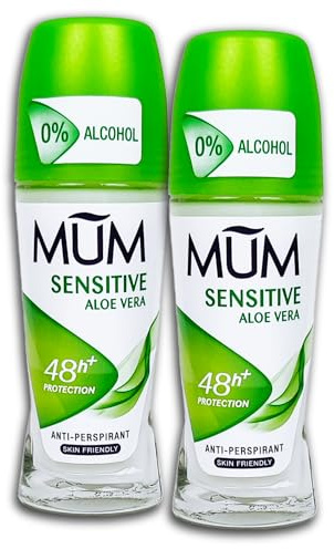 2-pack MUM Deodorant Roll-On Sensitive Aloe Vera Deoroller Deodorant 2 x 50 ml