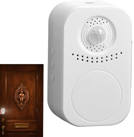 Timbre con Sensor de Puerta - Reproductor de Audio de Bienvenida | Sensor De Movimiento Inteligente Con Alerta Y Notificación De Bienvenida Para Entradas De Hogares Apartamentos Y Comercios Exteriores