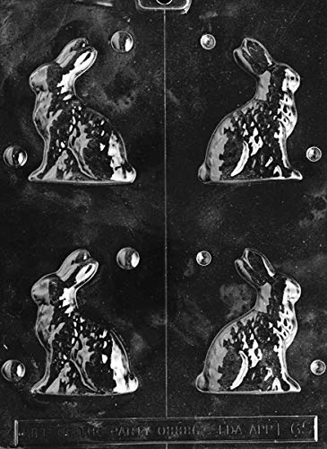 Grandmama's Goodies E065 Small Sitting Easter Bunny Chocolate Candy Soap Mold with Exclusive Molding Instructions … (1)