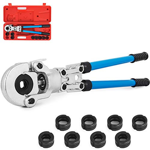 VEVOR Outil de sertissage de tuyau Ø 12-32 MM, Pinces à sertir à lames Pinces De Tuyau Convient pour les tuyaux en aluminium/les tuyaux PEX/les tuyaux PB/les raccords en cuivre/les joints en cuivre