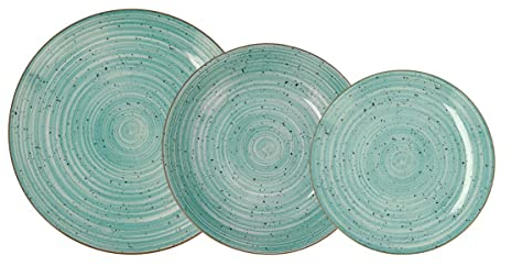 Quid Montreal Vajilla Porcelana 18 Piezas - 6 Personas Porcelana Apto Microondas