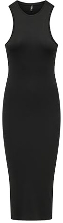 ONLY Abito Aderente a Coste Midi Dress Senza Maniche