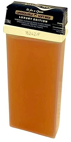 Authentic Brazilian Wax by Andreia Roll on Soft Wax for Hair Removal - Depilatory Wax Roller for Whole Body - For All Skin Types - Refillable & Ready to Use Wax Applicator Roller 3.9 oz. (110ml)