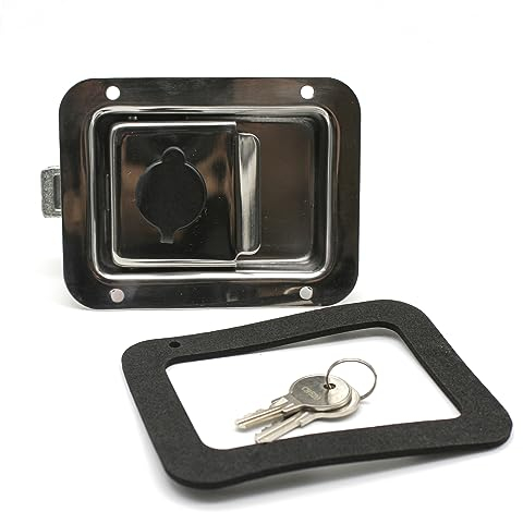 DOJA Barcelona | Serratura Camion | 1 Pz | Serrature Antifurto Rimorchio | 120x92x36mm | Acciaio Inossidabile | Chiusura di Sicurezza | Maniglia Cassetta Camion, Blocco Porta Furgone