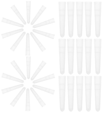 NIYANGLE Embouts de Pince à Épiler en Plastique Transparent, Protection Pointe Anti-piqûre, Réutilisables, Lot de 100, Protège Mains et Outils pour Usage Domestique et Professionnel