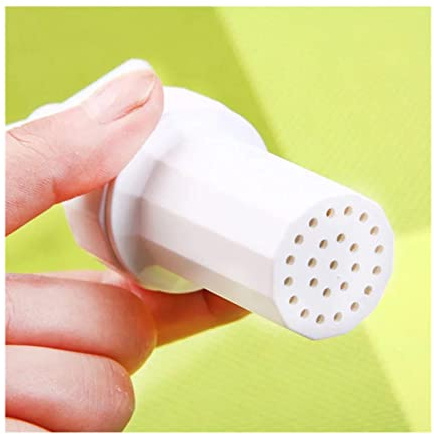 KINHA Knoblauchpresse aus Kunststoff, Schraubenpresse, Schäler, Knoblauchzerkleinerer, Weiß, manuelle Presse, praktische Küche, Kochutensilien