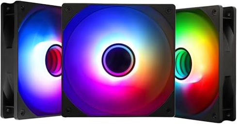 Thermalright TL-C12B-S V3 Ventilador de CPU y Carcasa de 120 mm ARGB, Conector PWM de 4 Pines, Silencioso Con Rodamiento S-FDB Para Ordenador