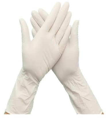 MKLHAVB Guantes De Limpieza 10 par/Pack Guantes de Goma Azules de Manga Larga for Limpieza de Comida de Catering Guantes de nitrilo de 12 Pulgadas Guantes Gruesos de 12 Pulgadas(White)