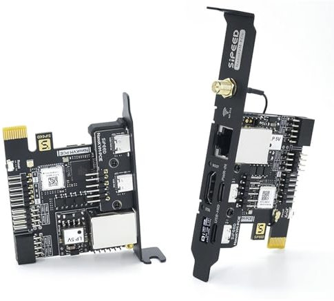 youyeetoo Sipeed NanoKVM Mini Remote Control Operations Maintenance Server, 1TOPS NPU 1GHz C906 RISC-V Linux Single Board Computer (PCIE Version) (Basic Kit)
