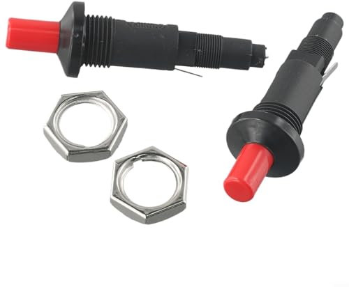 HomeVortex Paquete de 2 salidas de cerámica para calentador de gas con botones piezoeléctricos, botón de salida de calentador de gas, diseñado para su uso con sistemas de gas