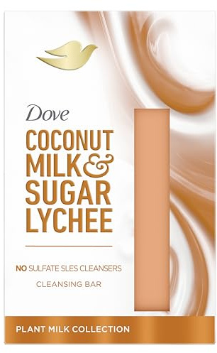 Dove Coconut Milk & Sugar Lychee Beauty Bar whole body bar enriched with plant milk for soft and smooth skin 141 g