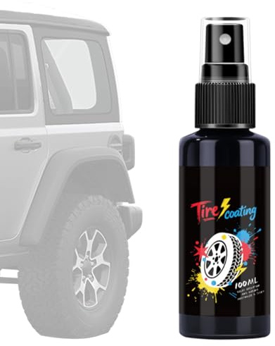Spray Lucidante Per Pneumatici | Rivestimento Nano Duraturo Per Pneumatici - Agente Rinnovante Per Cerchi - Per Auto Veicolo Moto SUV RV Casa Detailing Ripristino Manutenzione Lucidatura