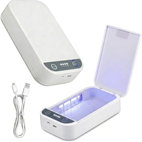 UV Nail Tool Steriliser, UV Sterilizer Box with Aromatherapy, Professional Nail Art Steriliser with Voice Broadcast for Nail Tools, Dentures, Pacifiers, Phones and Jewelry