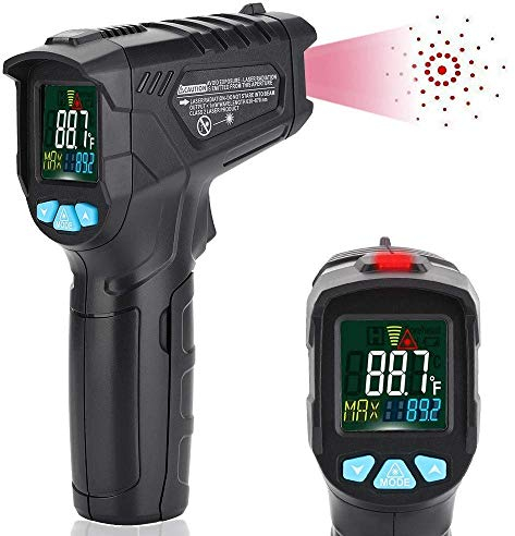Infrared Thermometer, Non-Contact IR Temperature Gun (-58℉-1022℉) Digital Laser Thermometer for Automotive Industrial Kitchen Food Cooking BBQ Thermostat HD Backlight LCD Display[AAA Battery Included]