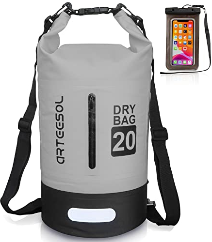 Blackace arteesol Dry Bag wasserdichte Tasche 5L/10L/20L/30L Wasserfester Beutel Packsack mit Langen Doppeltem Verstellbarer Schulterriemen für Schwimmen Bootfahren Kajak Wassensport Treiben