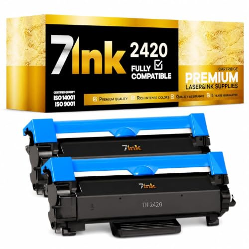 7ink Toner kompatibel för Brother TN-2420 MFC-L2710DW – 2-pack