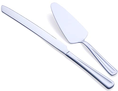 GoGeiLi Set di coltelli e server per torte, set di taglierini in acciaio inox per matrimoni, compleanni, feste