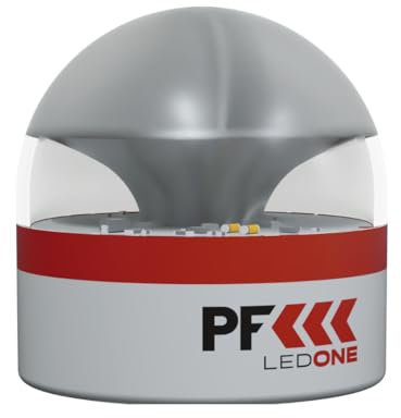 PF LED ONE - Luz Emergencia Coche Homologado DGT Obligatoria a partir de 2026, Baliza V16 Homologada DGT con Geolocalizador eSim y Datos pagados hasta 2038, V16 con Geolocalización BLANCO