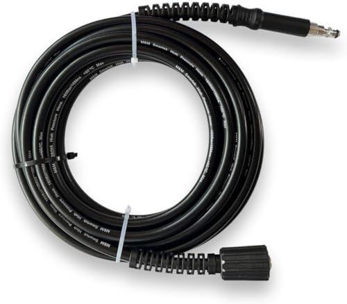 M&M Smartek Hochdruckschlauch für/kompatibel zu Lavor Hochdruckreiniger wie 4.018.0096 Max. Druck: 160 bar max. Temp.: 40 °C (12 Meter)