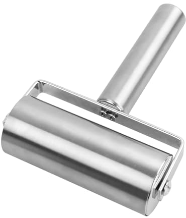 Mattarello Piccolo Matterello Antiaderente in Acciaio Doppia Testa Mattarello Doppio Professionale Rotolo di Mattarello per Pasta da Forno, Biscotti, Pizza, Pasticceria (B)