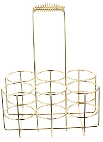 GRADENEVE Craft Beer Bottle Carrier Rack Portable Beer Storage Basket for Bbq Outdoor Events Lightweight Compact