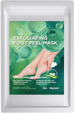 4 pares de mascarillas para pies - calcetines exfoliantes para durezas, mascarilla para el cuidado de los pies, calcetines anti durezas para el cuidado de los pies (Aloe Vera)
