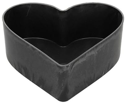 INNA-Glas serveringsskål i hjärtform HAVIN av plast, svart, 26x24x7,5 cm