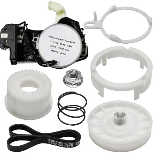W10913953 Washer Shift Actuator W10721967 Pulley Clutch W10006384 Drive Belt Kit Compatible with Whirlpool Kenmore Maytag Amana Washing Machine Replaces W10815026 W10597177 49tyz-e120a1