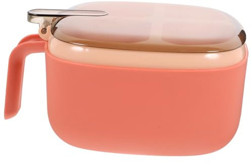 Zerodeko Caja de Condimentos Dividida de Transparente con Tapa Organizador de Especias para Cocina Almacenamiento de Sazonadores Contenedor de Compartimentos para Sal