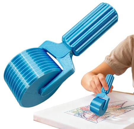 Xmccvt Diamond Roller pressverktyg, löstagbart strassverktyg, diamantkonst rullverktyg, bärbar tryckrulletillbehör för, vuxna, kvinnor, vänner 10,5 x 4 x 2,8 cm